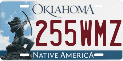 OK license plate 255WMZ