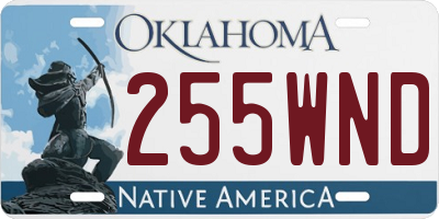 OK license plate 255WND
