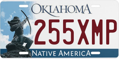 OK license plate 255XMP