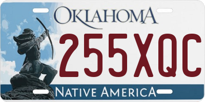 OK license plate 255XQC