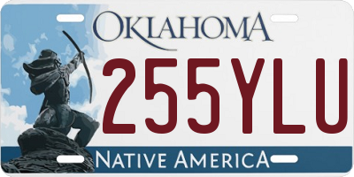 OK license plate 255YLU
