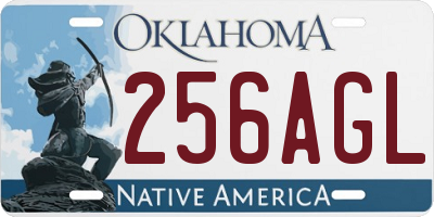 OK license plate 256AGL