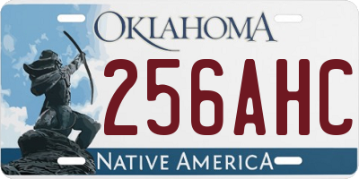 OK license plate 256AHC