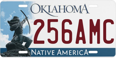OK license plate 256AMC