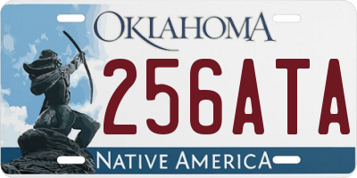 OK license plate 256ATA