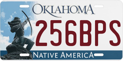 OK license plate 256BPS