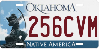 OK license plate 256CVM