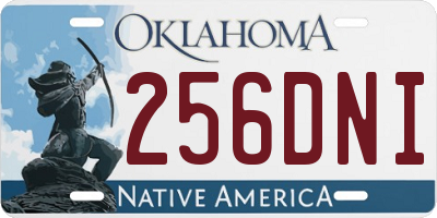 OK license plate 256DNI