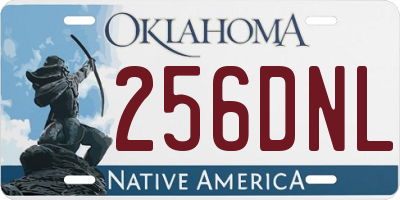 OK license plate 256DNL