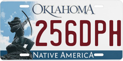 OK license plate 256DPH