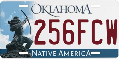 OK license plate 256FCW