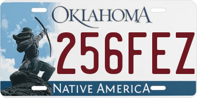 OK license plate 256FEZ