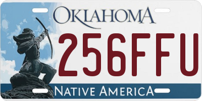 OK license plate 256FFU