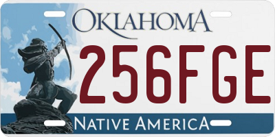 OK license plate 256FGE