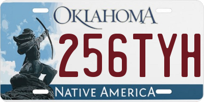 OK license plate 256TYH