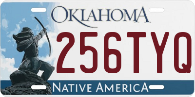 OK license plate 256TYQ