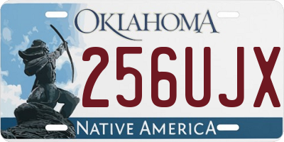 OK license plate 256UJX