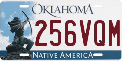 OK license plate 256VQM