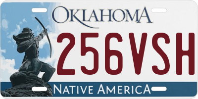 OK license plate 256VSH