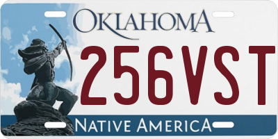 OK license plate 256VST