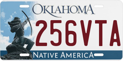 OK license plate 256VTA