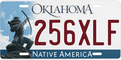 OK license plate 256XLF