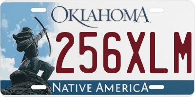 OK license plate 256XLM