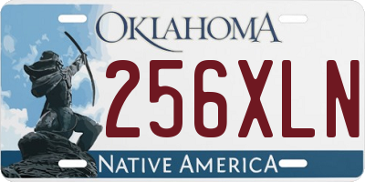 OK license plate 256XLN