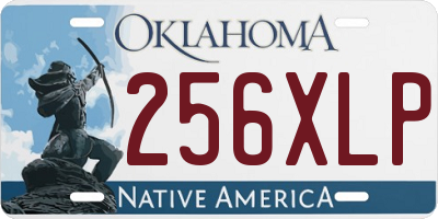 OK license plate 256XLP