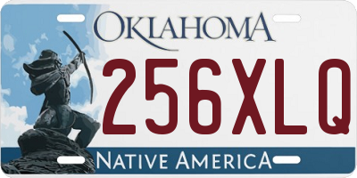 OK license plate 256XLQ