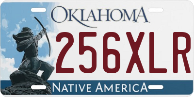 OK license plate 256XLR