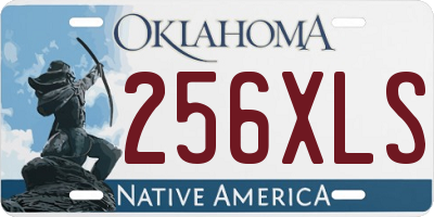 OK license plate 256XLS