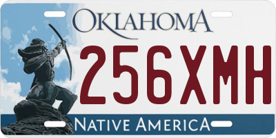 OK license plate 256XMH