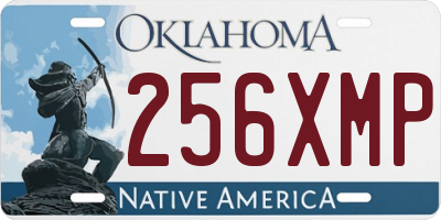 OK license plate 256XMP