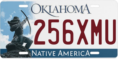 OK license plate 256XMU