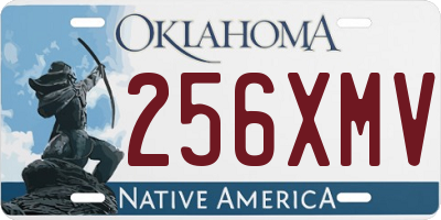 OK license plate 256XMV
