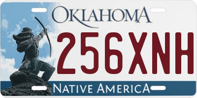 OK license plate 256XNH