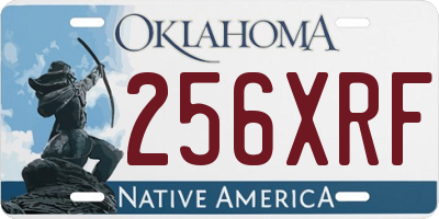 OK license plate 256XRF