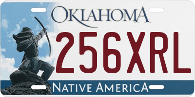 OK license plate 256XRL