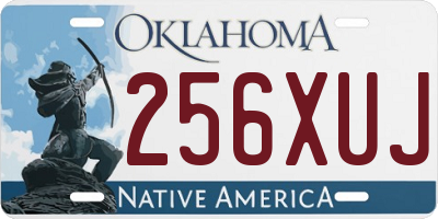 OK license plate 256XUJ