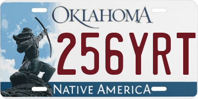 OK license plate 256YRT