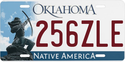 OK license plate 256ZLE