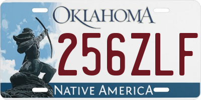 OK license plate 256ZLF