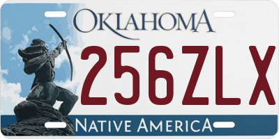 OK license plate 256ZLX