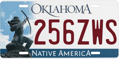 OK license plate 256ZWS