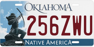 OK license plate 256ZWU