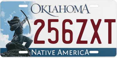 OK license plate 256ZXT