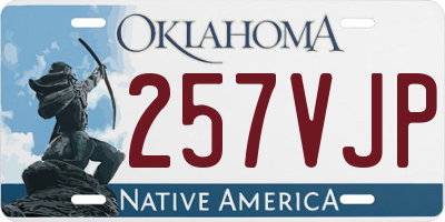 OK license plate 257VJP