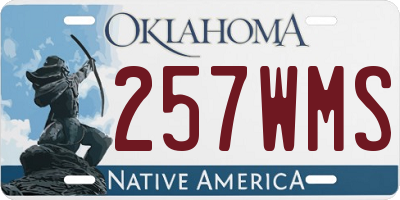 OK license plate 257WMS