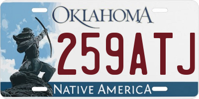 OK license plate 259ATJ
